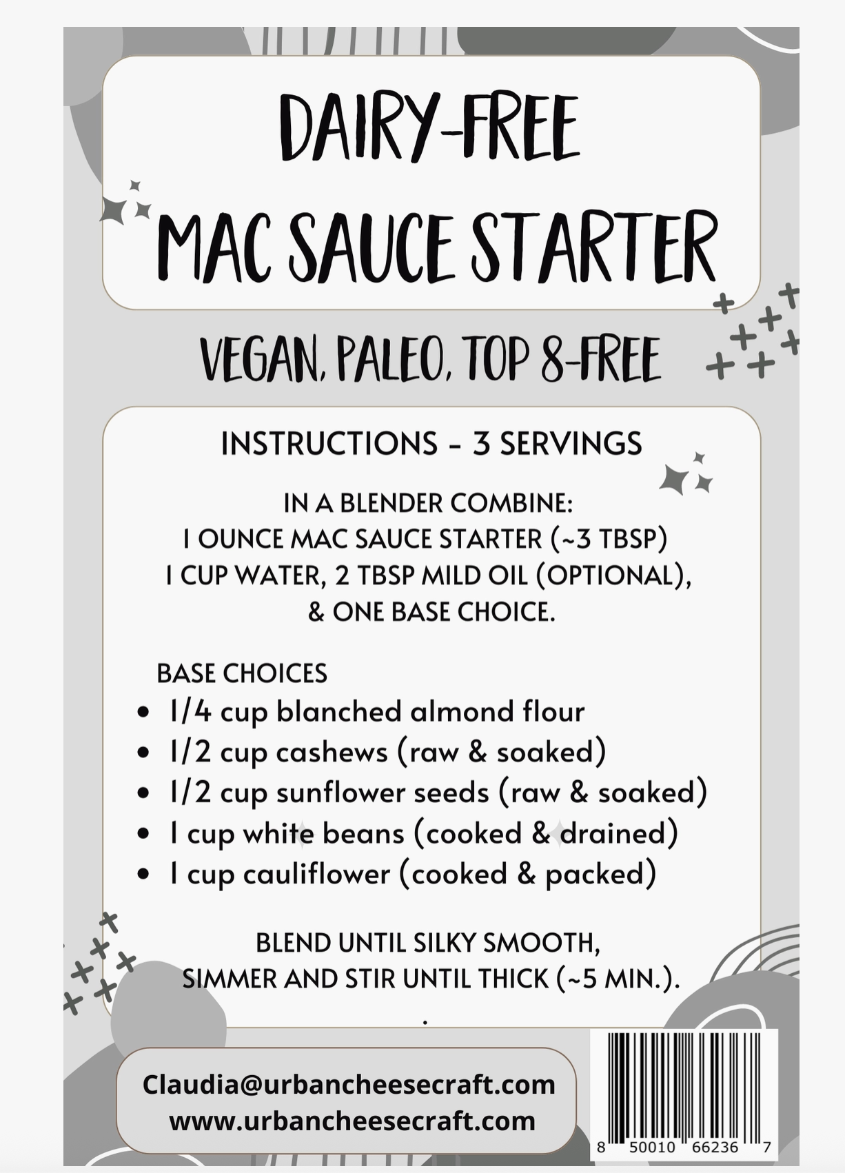 Vegan Smoky Cheese Sauce Mix